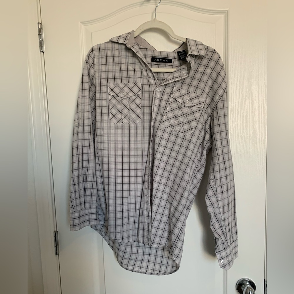 Men’s Gray/White Flannel